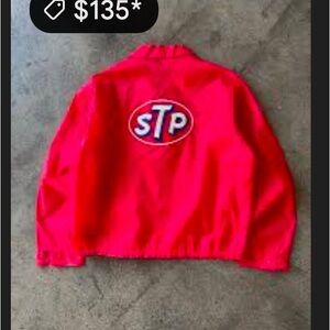 Vintage 60s STP JACKET RED EMBROIDERED patches